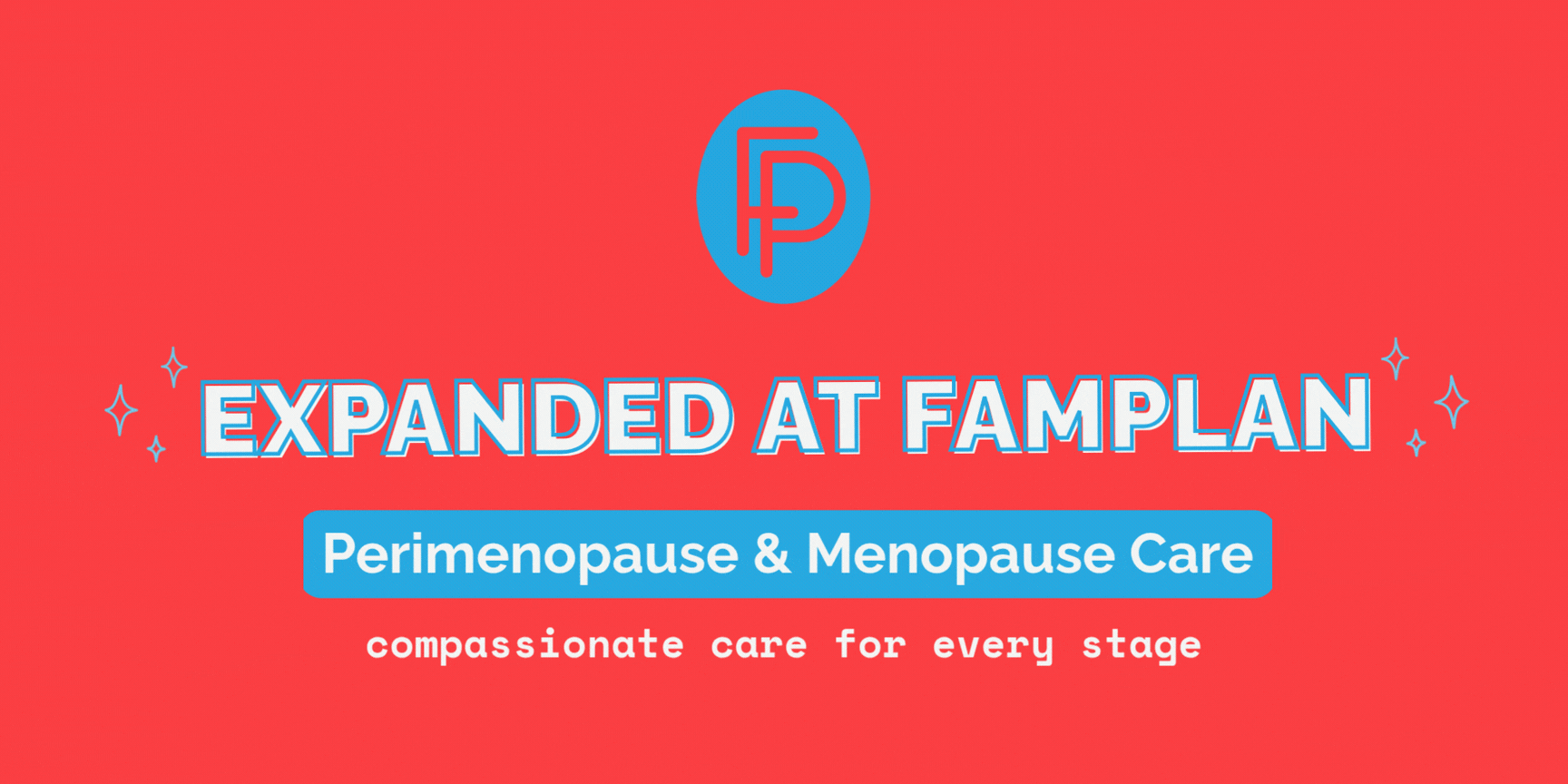 banner announcing expanded perimenopause and menopause services